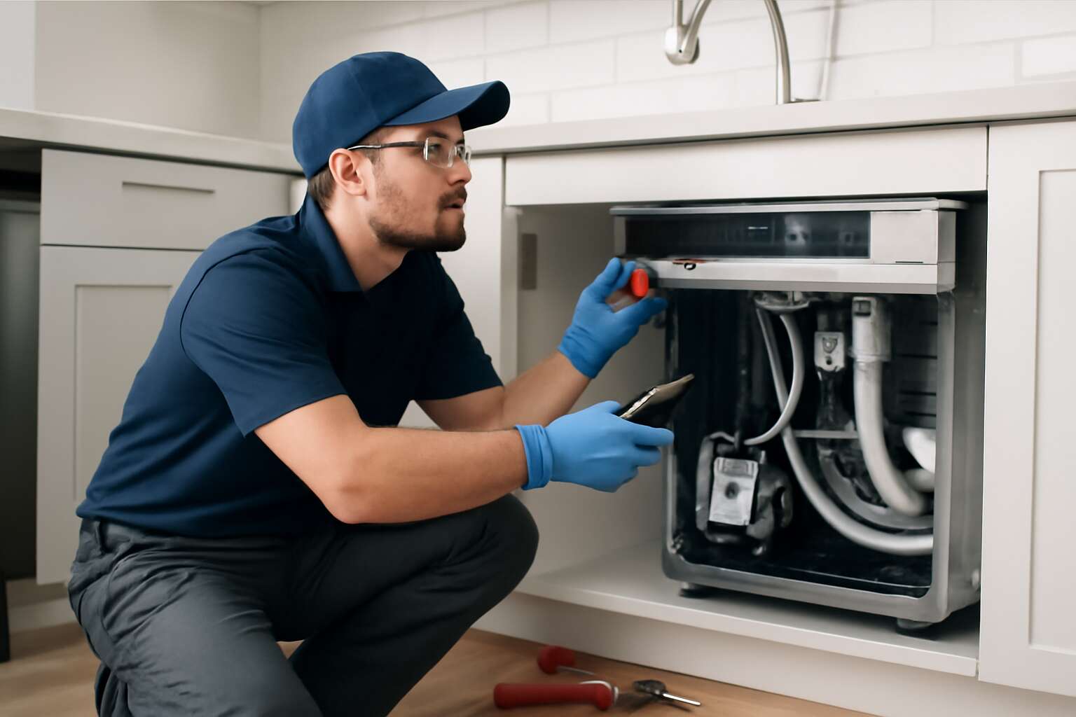 can plumber fix dishwasher