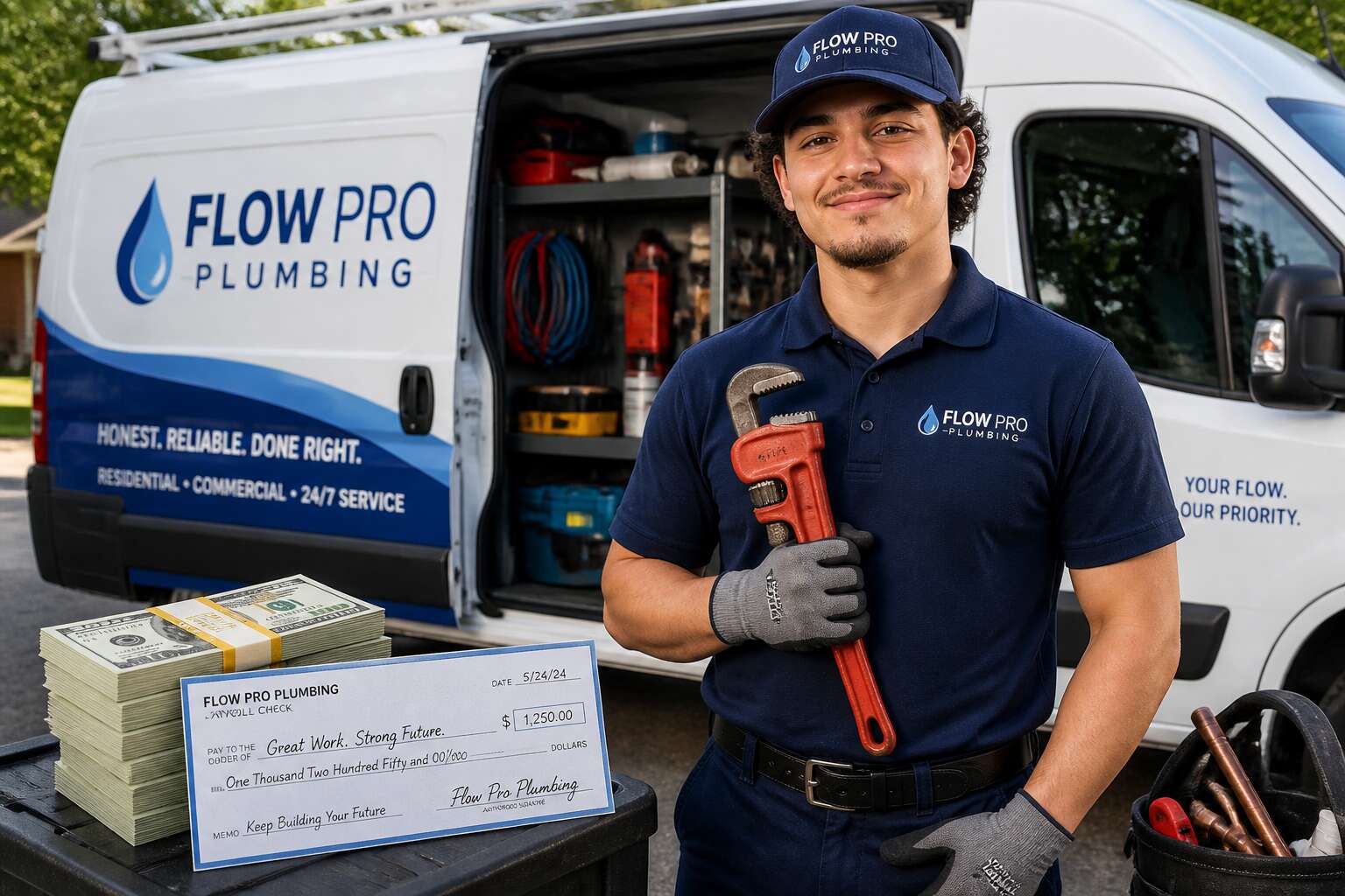 plumber assistant salary