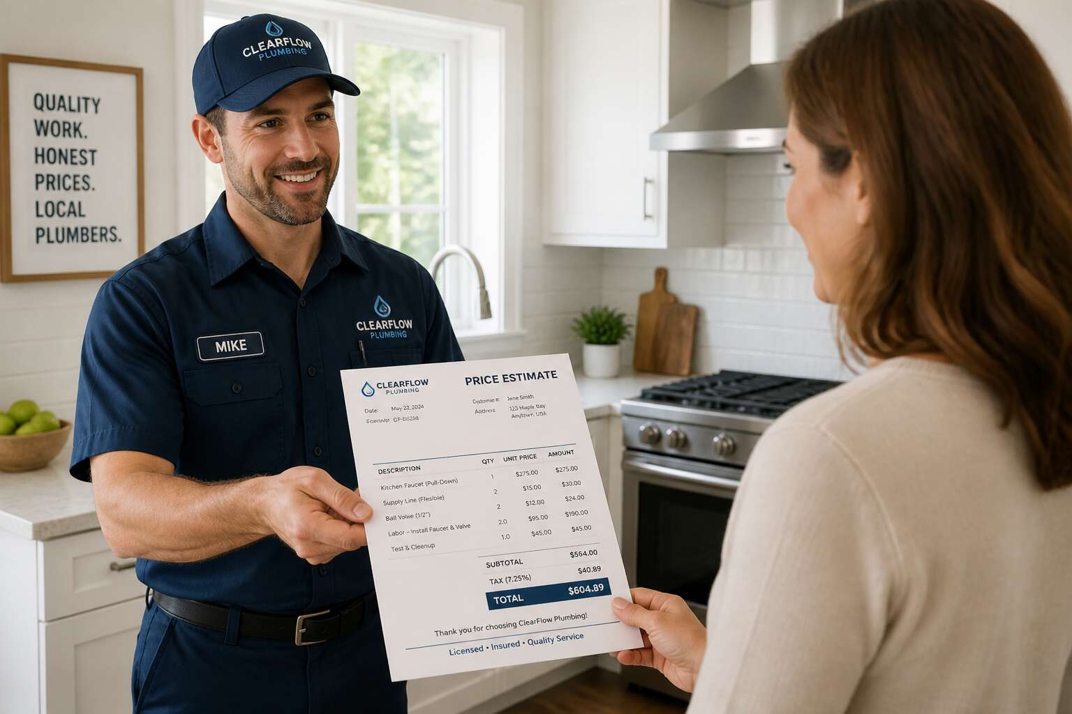 plumber near me price